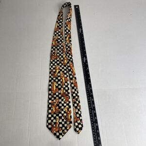 Disney Pooh Tigger Tie Checkered Vintage